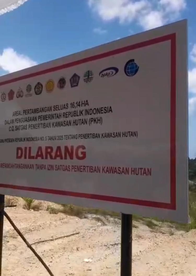 Enam Perusahaan Tambang Kuarsa di Bangka Tengah Disegel Satgas PKH: Ada yang Tak Punya IUP